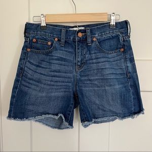 Madewell High Rise Jean Shorts